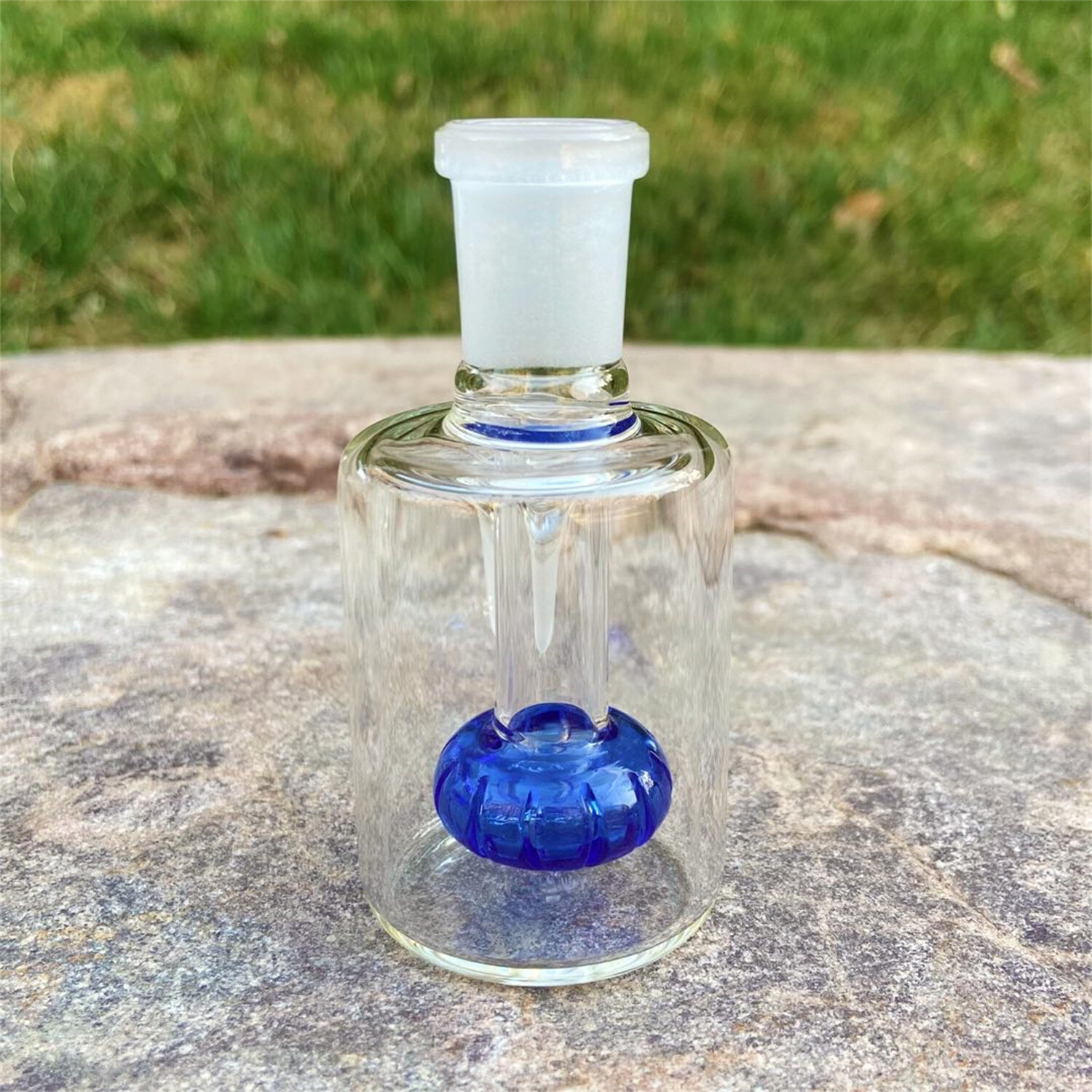 Blue 12.6 » Glass Honeycomb Filter Bong Smoking Hookah Water Pipe W/Ash Catcher