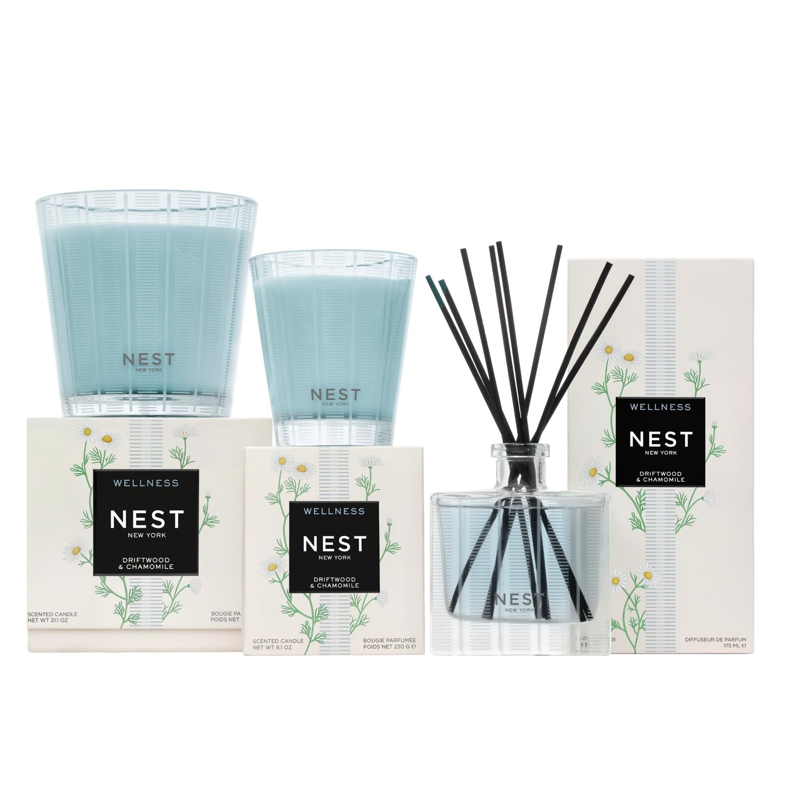 NEST New York Reed Diffuser, Driftwood & Chamomile – The Wellness Collection …