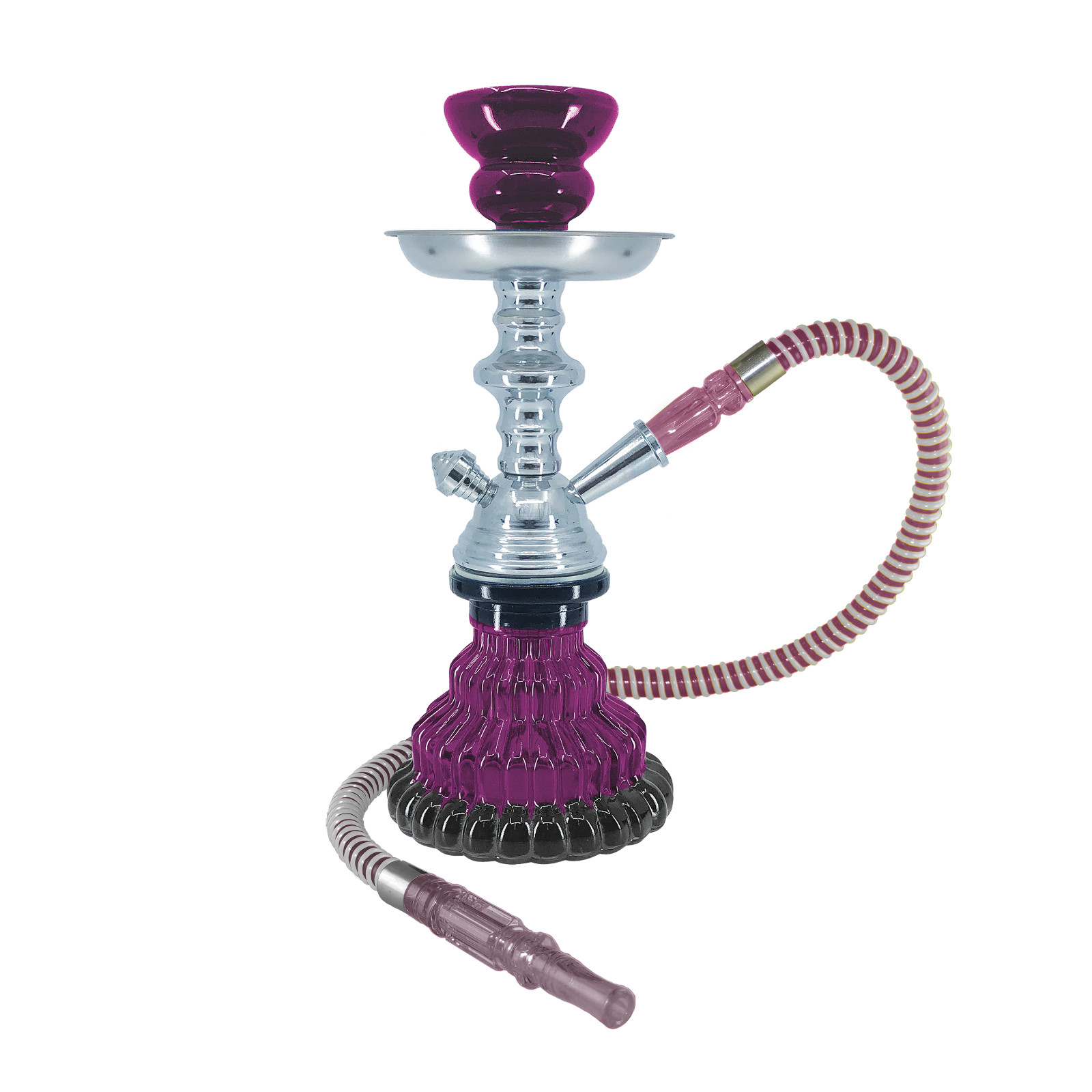 10&Prime; Purple 1 Hose Hookah Set – Sparta by Premium Hookah – FAST SHIPPING