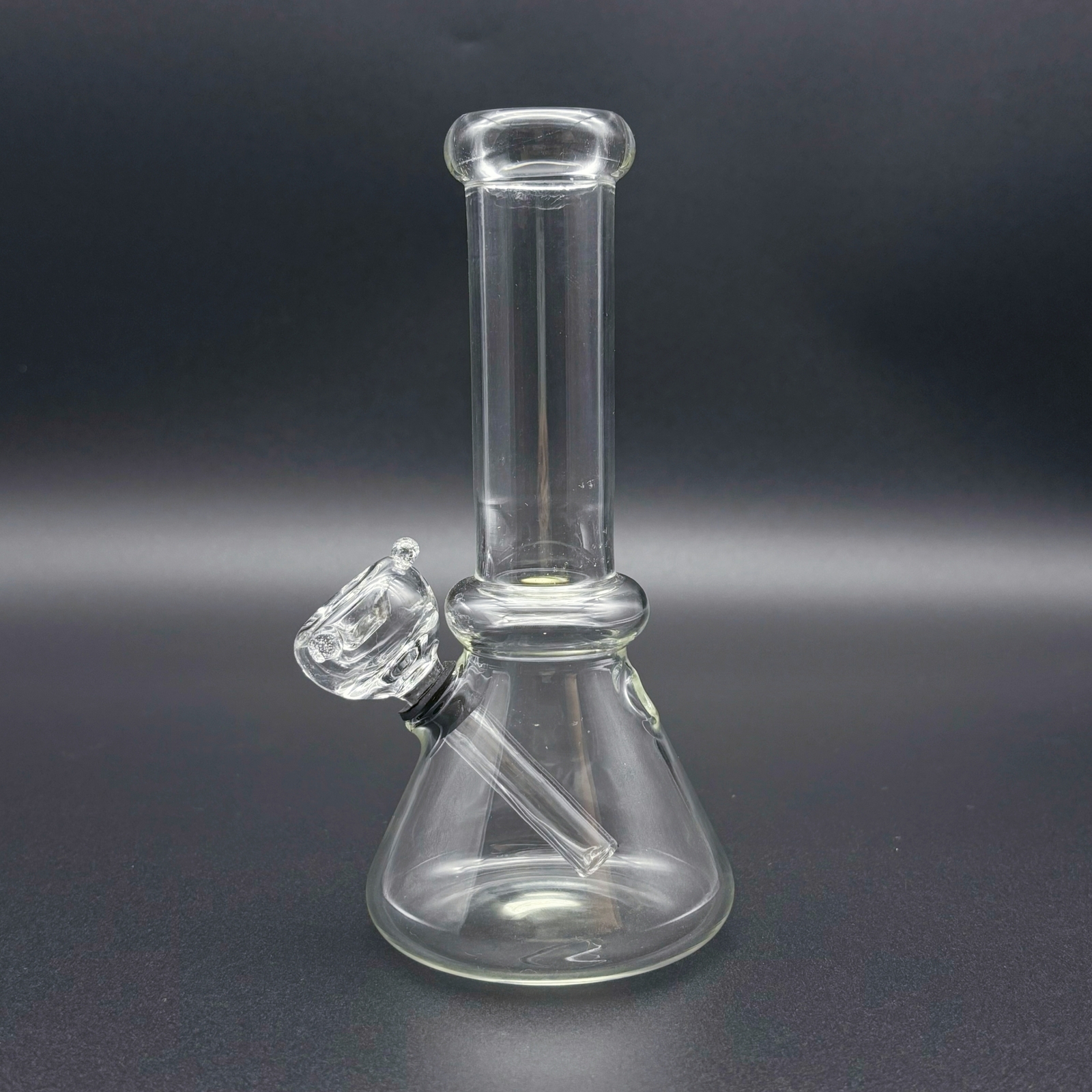 Clear 6&Prime; Classic Hookah Water Pipe Bong Tobacco Smoking Beaker Base w/ Carb Hole