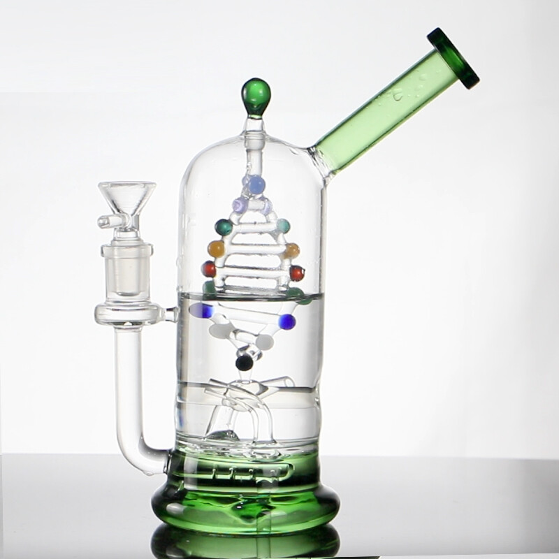 DNA Gene 8.6&Prime; Glass Bong Rotatable Tornado Bubbler Hookah Smoking Water Pipe