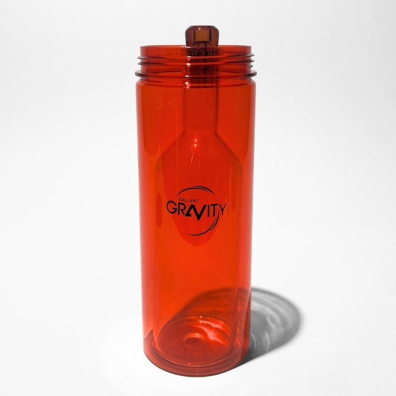 (Amber) Gallant Glass Gravity Bong Hookah by Gallant Gravity with Glass Bowl