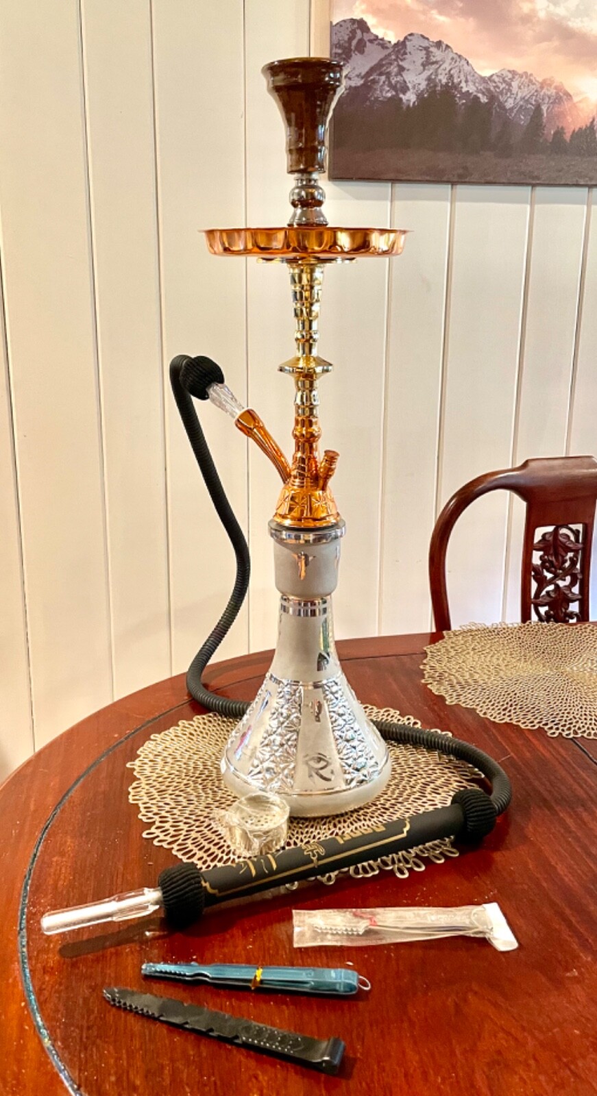Hookah Complete Set Glass Vase Hookahs