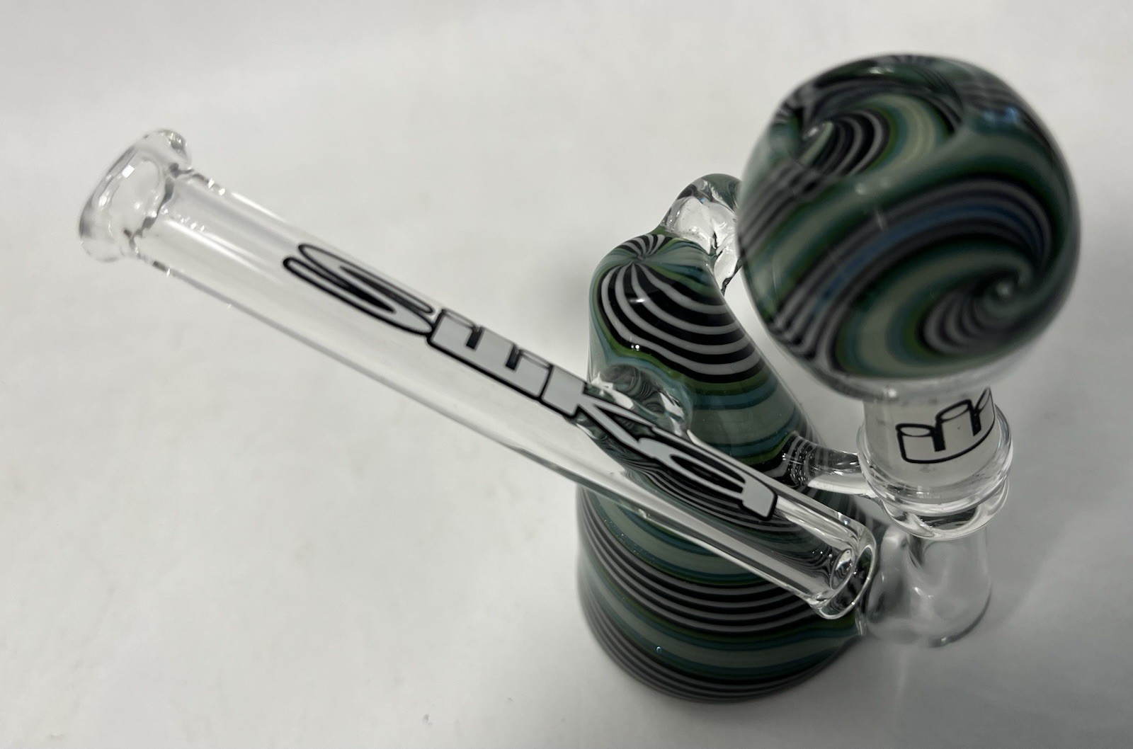 Silika Glass 10mm Micro Cone Oil Rig With Heady Bubbler & Dome, Nail Included