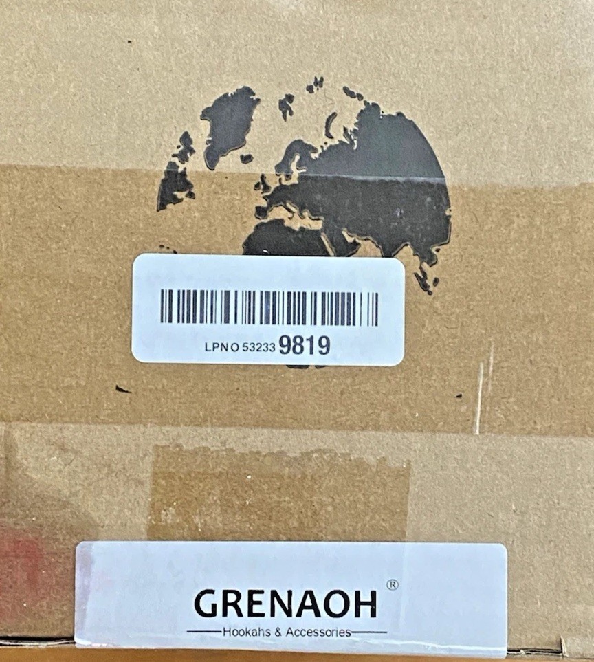 GRENAOH 22&Prime; Premium Hookah Shisha Set – 4-Hose Complete Kit – Brand New In Box