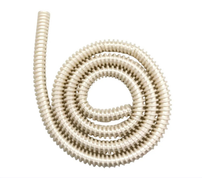 Amazon Hookah Flex Hose – Premium Brazilian Silicone – Anti-Static Off-White