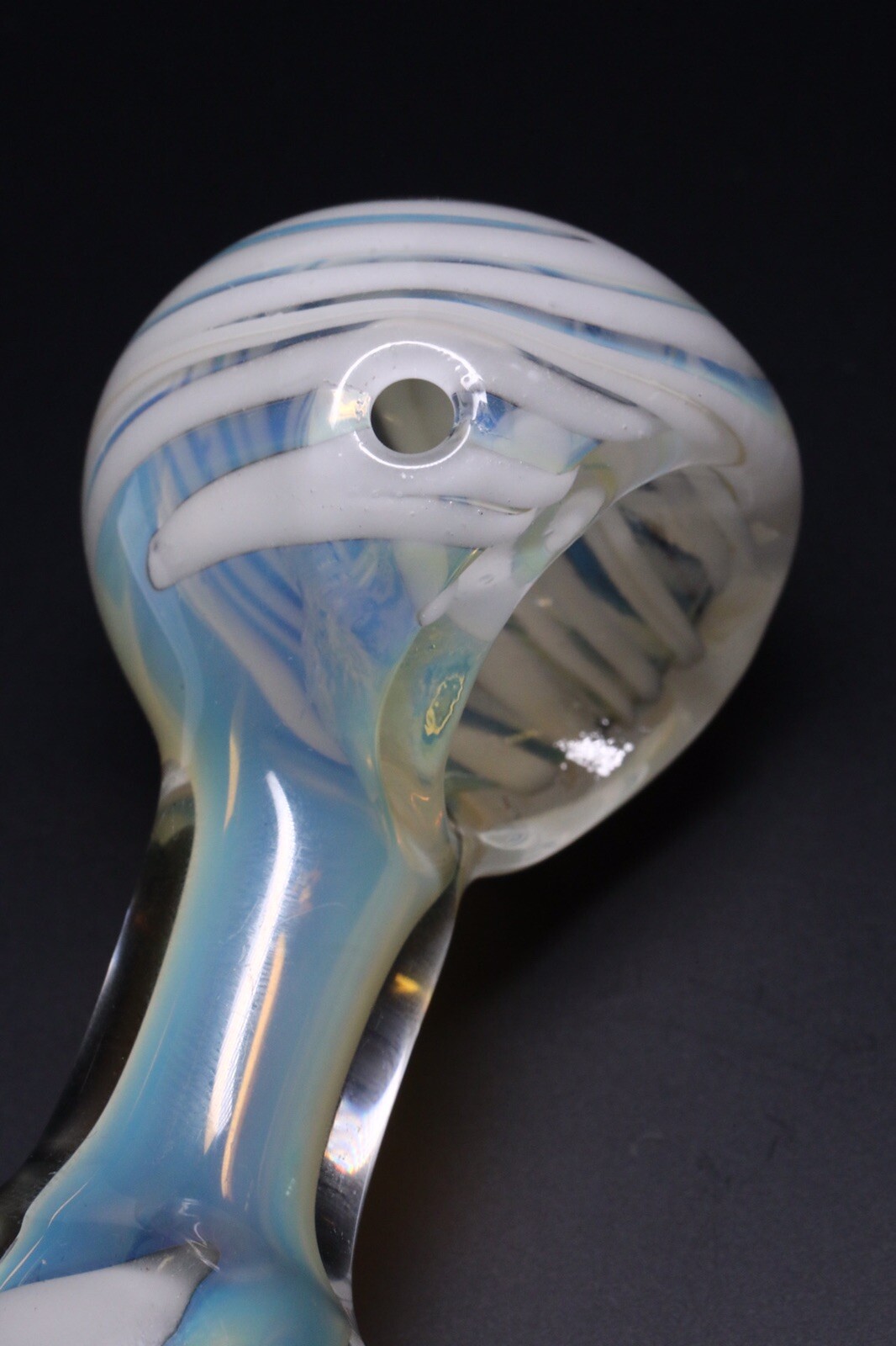 TOBACCO SMOKING HAND PIPE MINI USA HEAVY BLOWN GLASS POCKET PIPA BOWL HITTER 3”