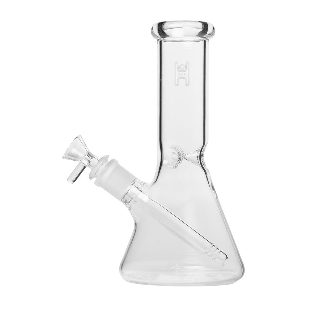 Human Grade 9&Prime; Beaker Water Pipe CLEAR Thick Borosilicate Glass