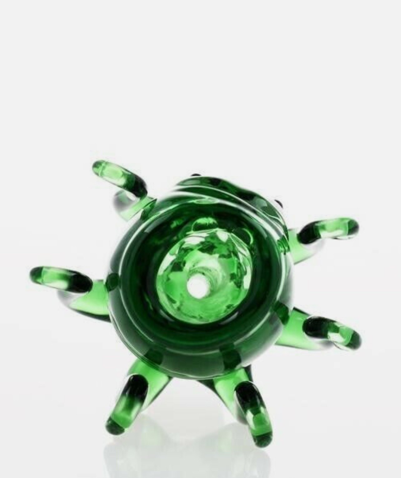 Primium 14mm Green Thick Glass Octopus Bong Bowl Head Piece Bong Bowl Holder