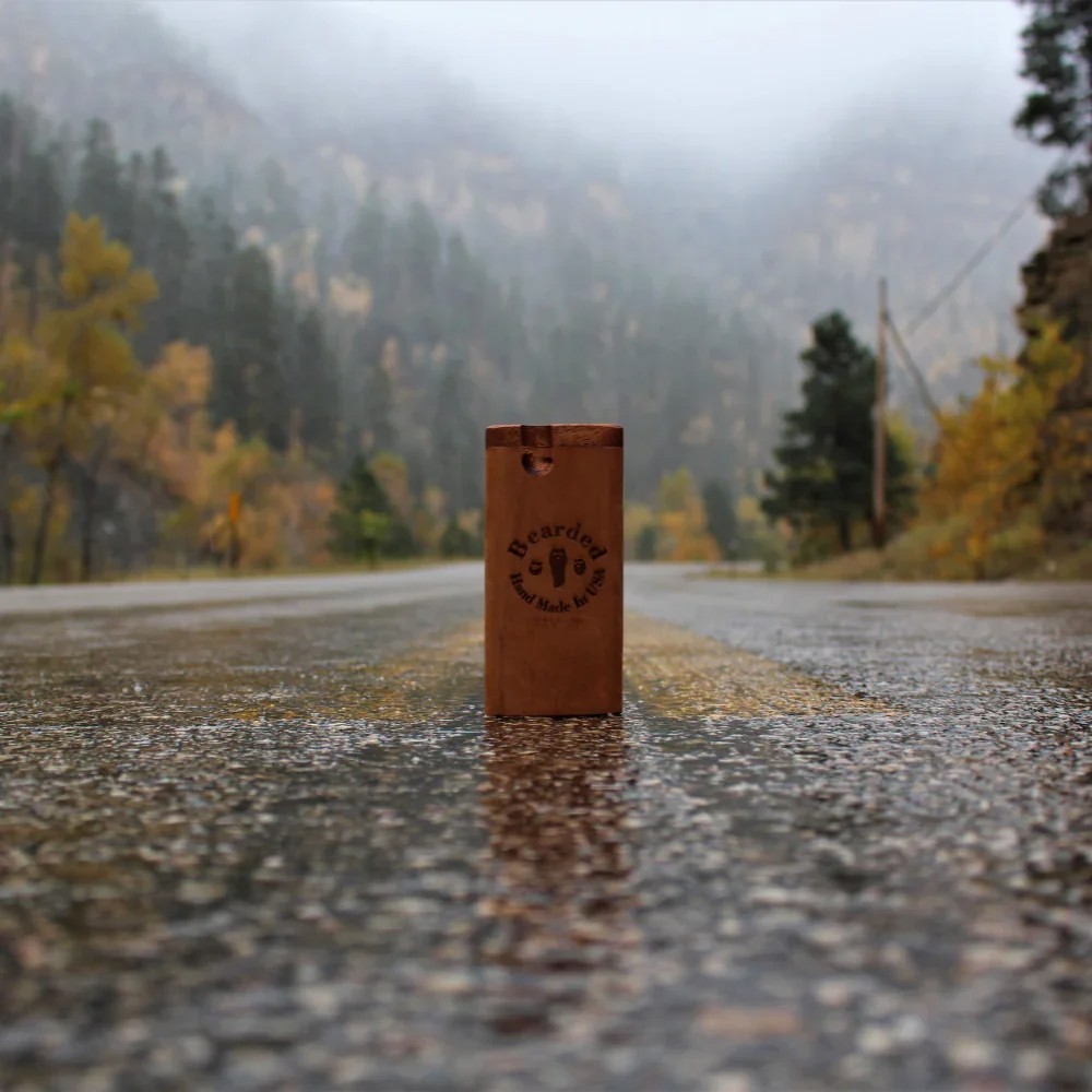 Bearded Classic Wood Dugout | One Hitter Wooden Smoking Accessories Dugouts Raw
