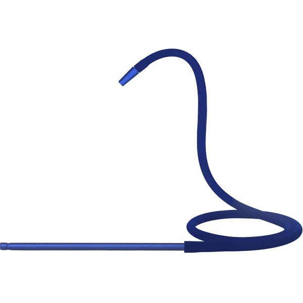 MYA Silicon Hookah Hose Durable Silicone Washable Shisha Pipe Metal Tip Blue