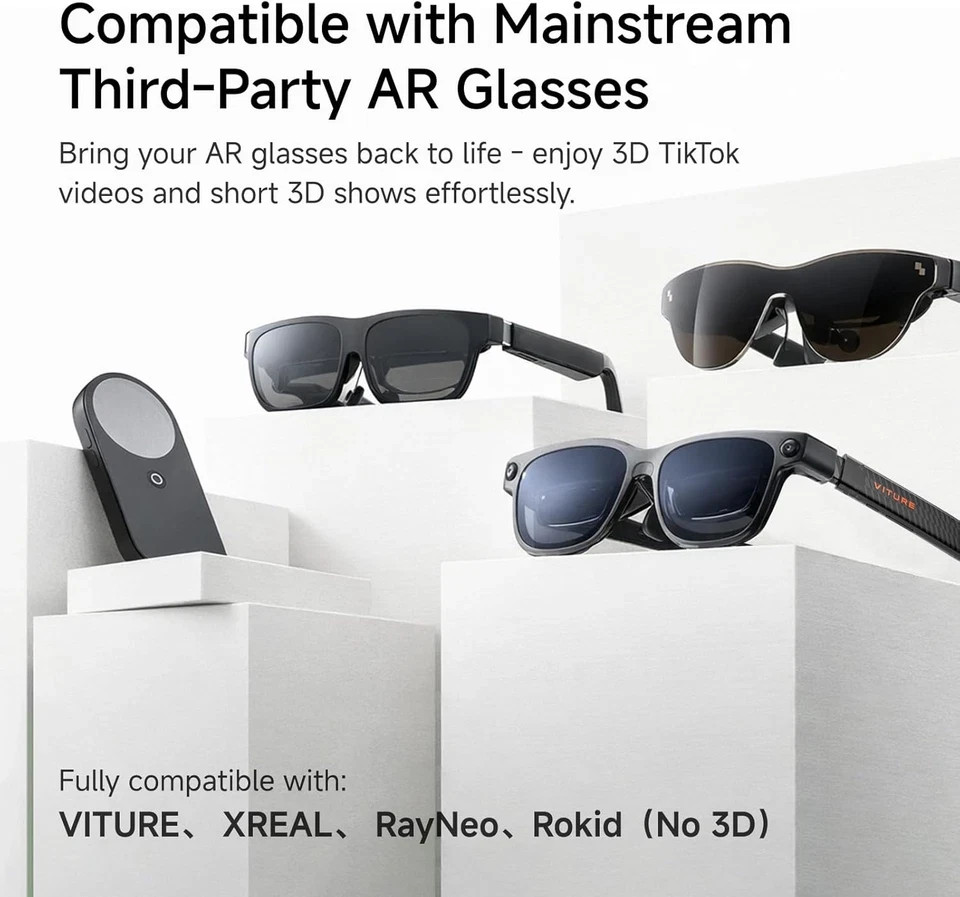 Pod (Fan Version)| Supports Xreal, Viture, Rayneo AR Glasses and 3D Projectors |