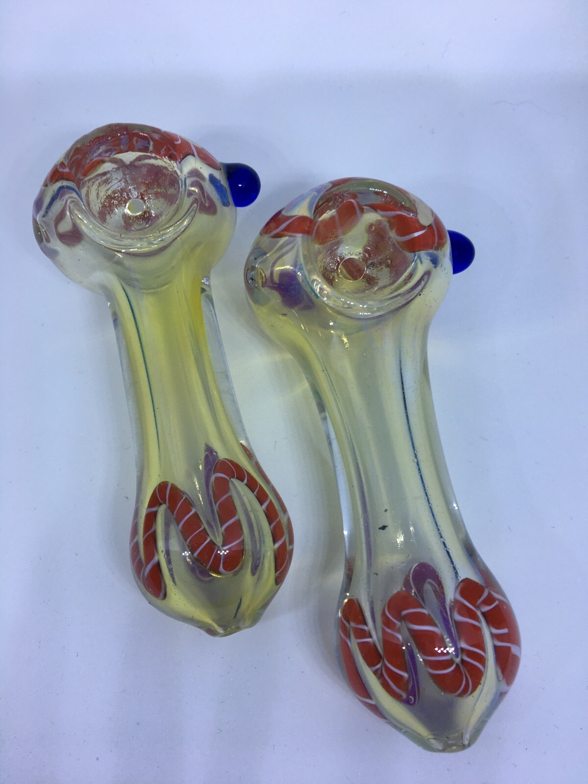 USA PIPE BLOWN GLASS 3.5” PIPA SPOON TOBACCO HITS HEAVY POCKET HAND BOWL SMOKING