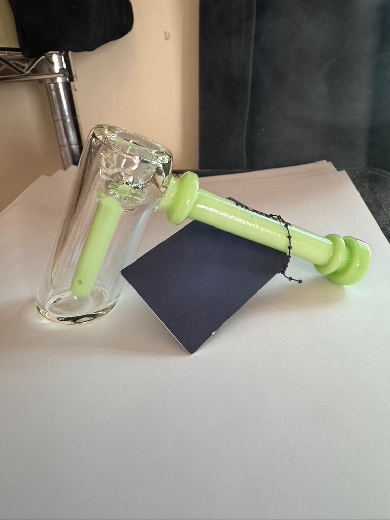 5&Prime; Phoenix Star HAMMER BUBBLER Glass Water Pipe – GREEN