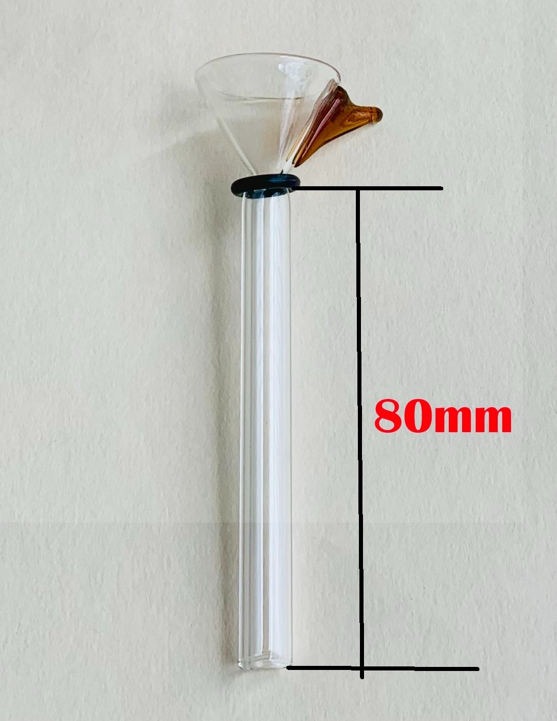 80mm Glass Water Pipe Bowl Slider, Glass on Glass Standard Replacement