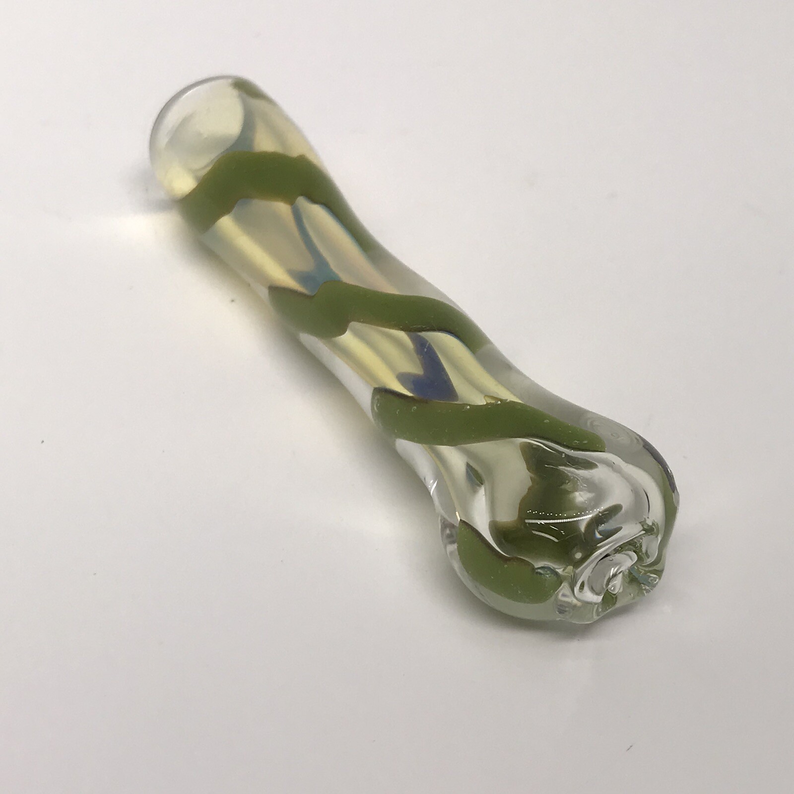 HEAVY HAND PIPA USA TOBACCO ART CHILLUM 3” SMOKING BOWL 1 ONE HITTER BLOWN GLASS