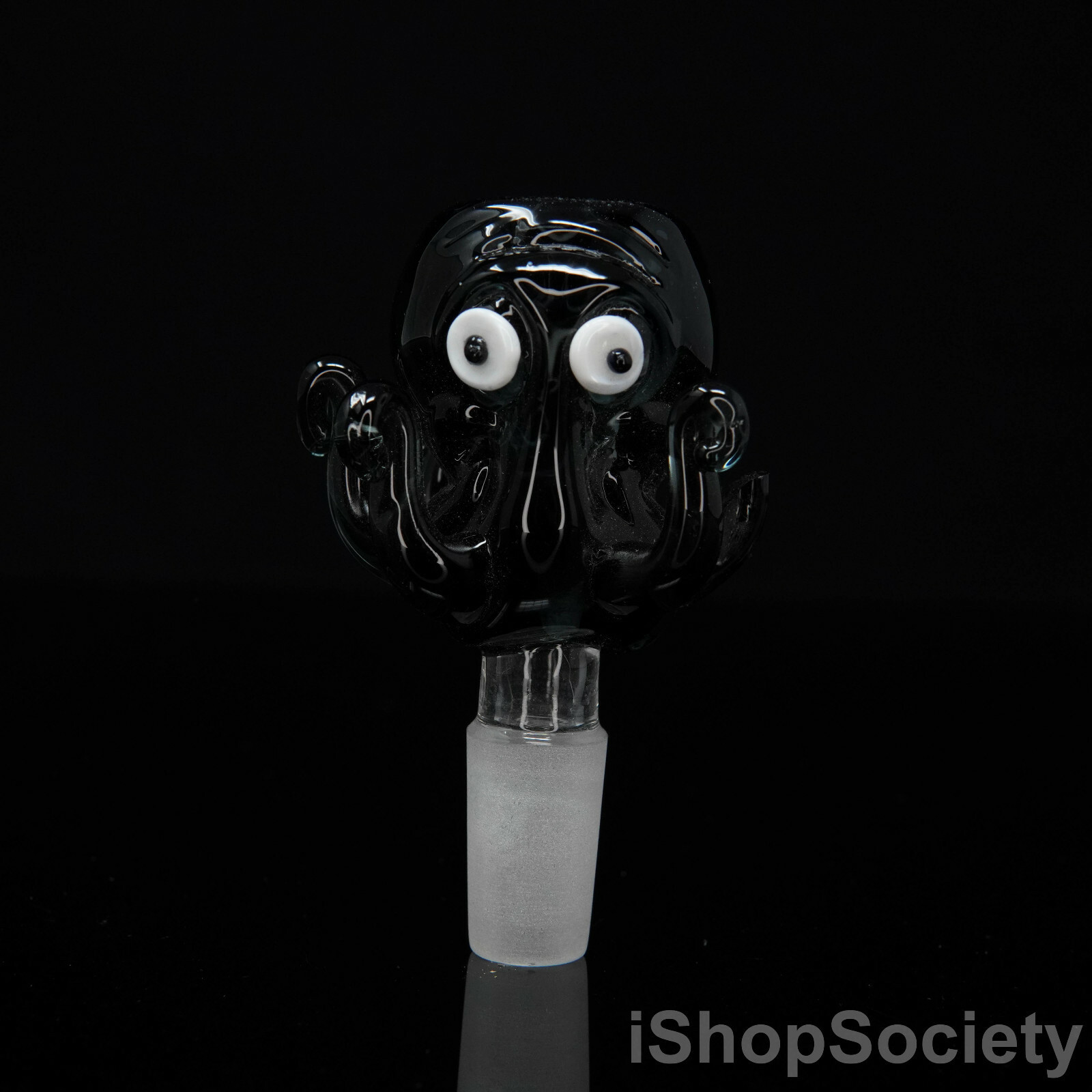 3&Prime; Octopus Slide Bowl 14mm Water Pipe Hookah Head Piece Thick Bowl BK