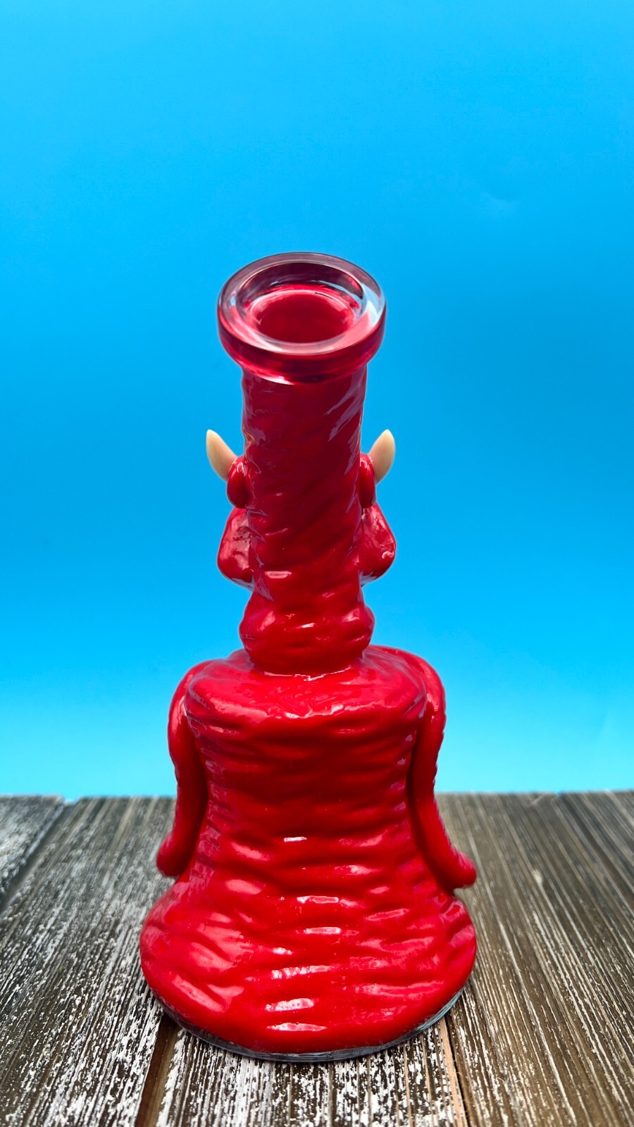 Halloween Skull 7&Prime; Premium Glass Bong Water Pipe Catcher Hookah & Bubbler