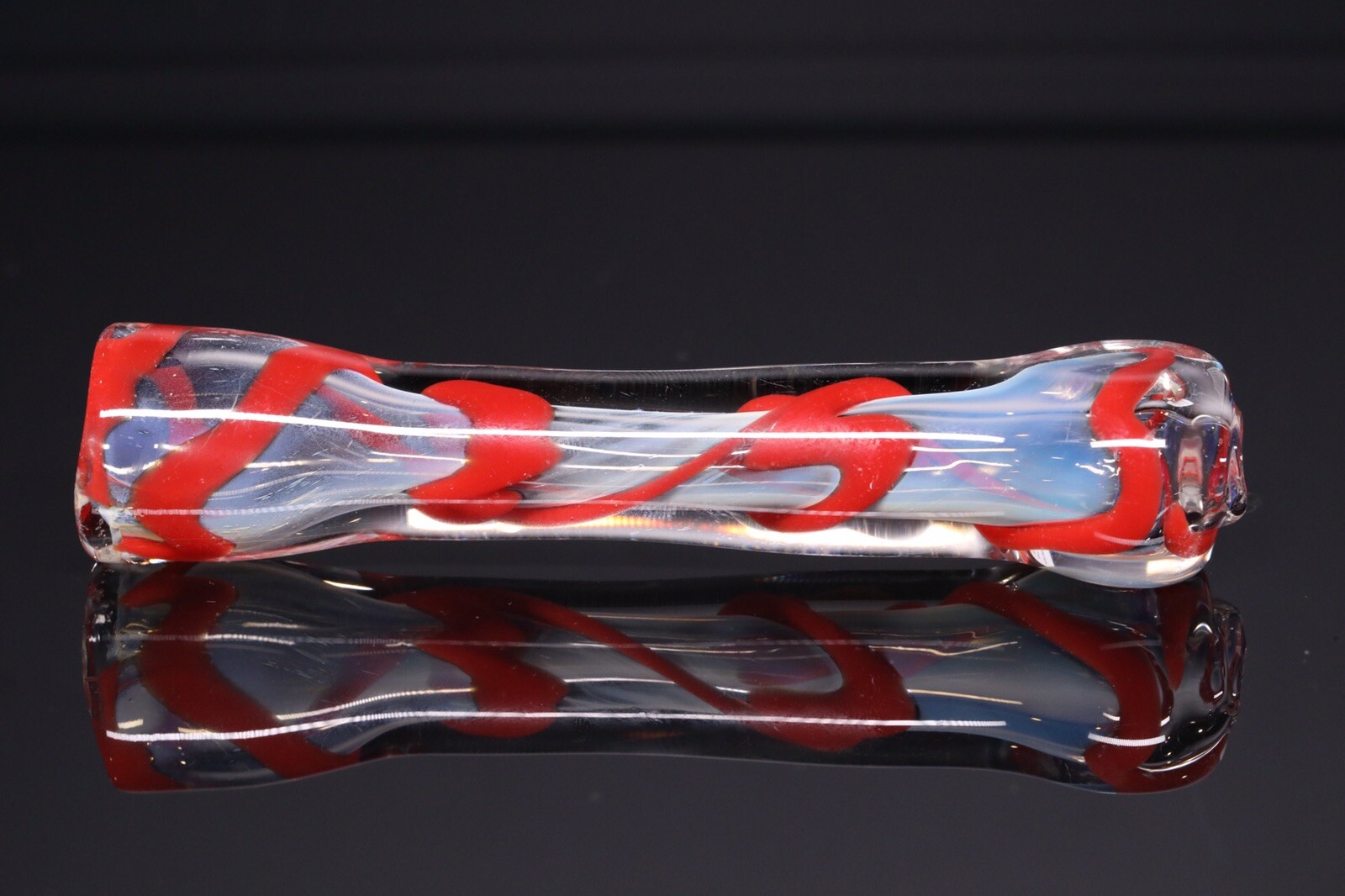 BLOWN GLASS HEAVY HAND PIPA BOWL FLOWER 3” ONE HITTER HOT RED OG TOBACCO CHILLUM