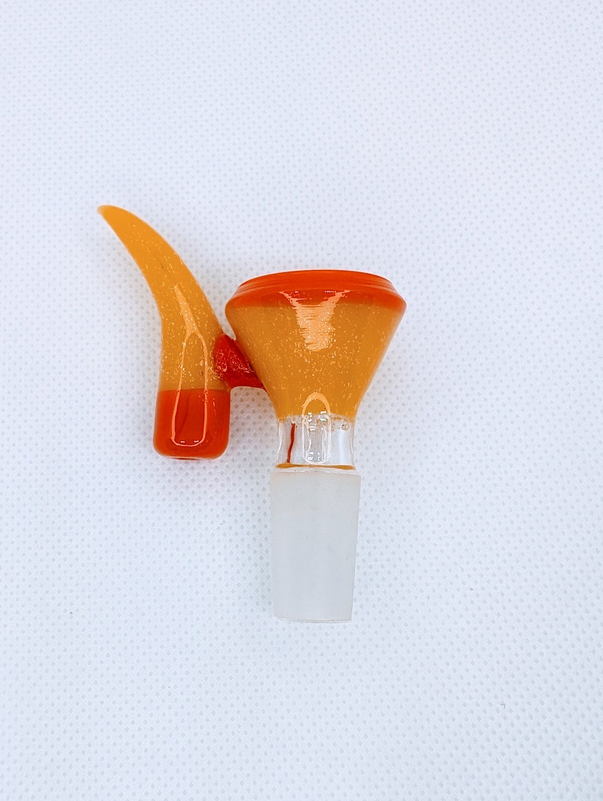 2.5&Prime; Candy Corn Screen Bowl Crushed Opal 14mm Glass Funnel Slide Bong Hookah