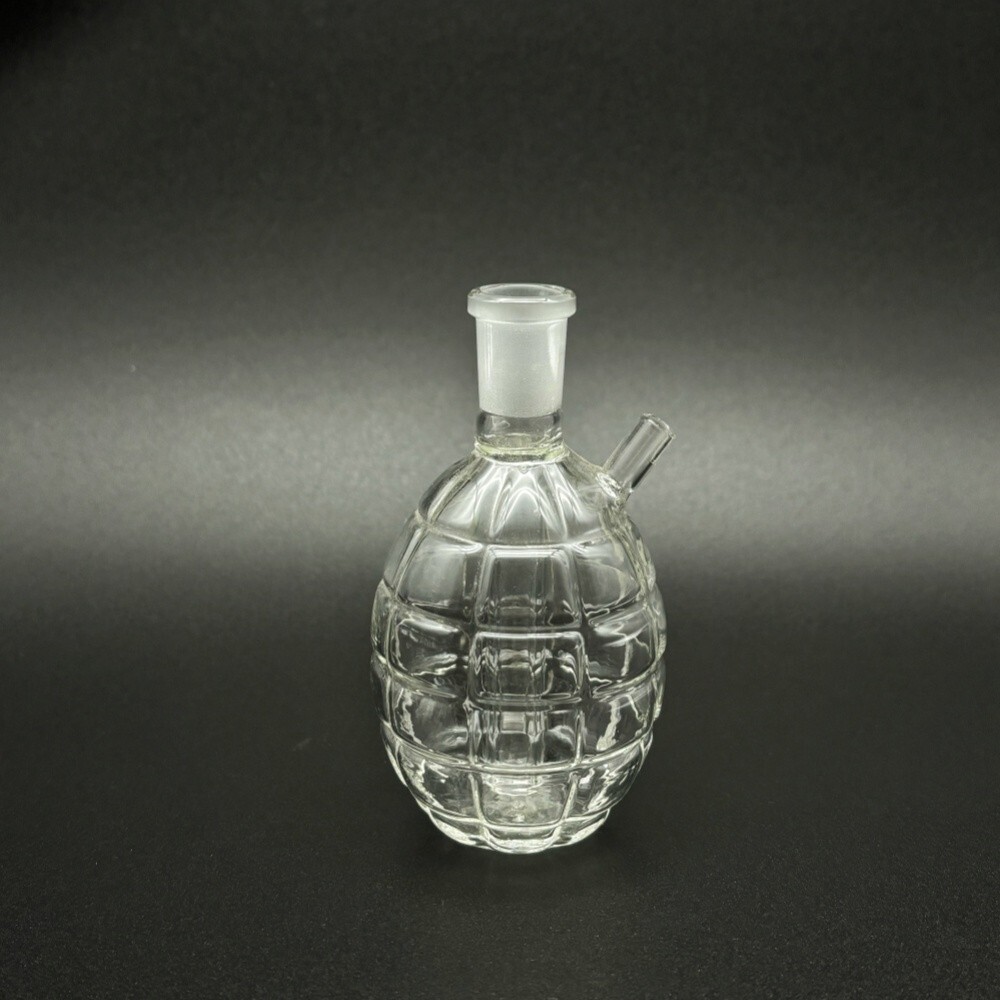 MINI 4.3&Prime; Clear Glass Bong Smoking Water Pipe Shisha Hookah Bubbler W/TOOL BOX