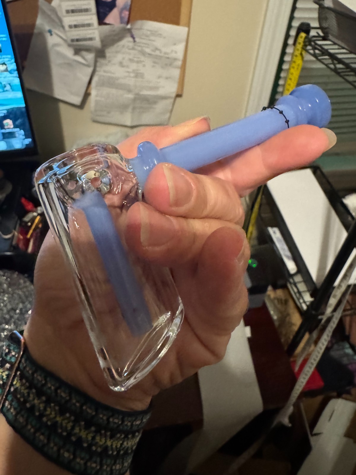 5&Prime; Phoenix Star HAMMER BUBBLER Glass Water Pipe – BLUE