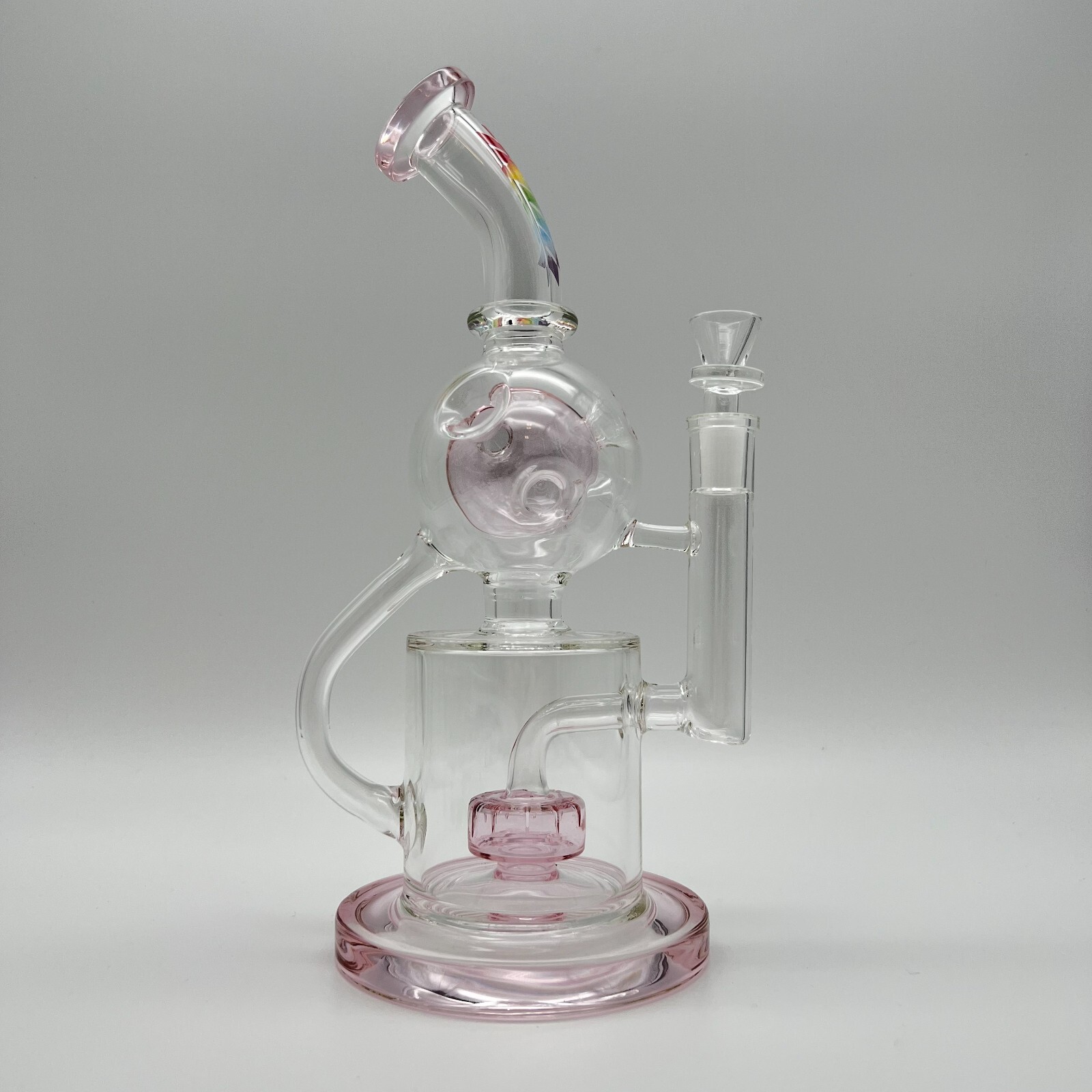 MOB 11&Prime;Hookah Water Pipe 14mm Female Joint Elite Sphere Recycler-PINK Gift