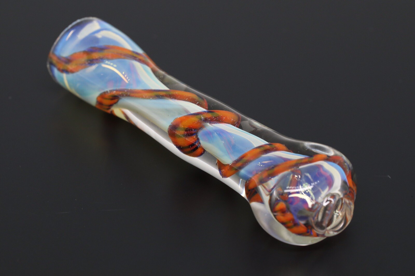 BOWL ONE HITTER BLOWN GLASS HEAVY HAND PIPE 3” SMOKING USA TOBACCO CHILLUM ART