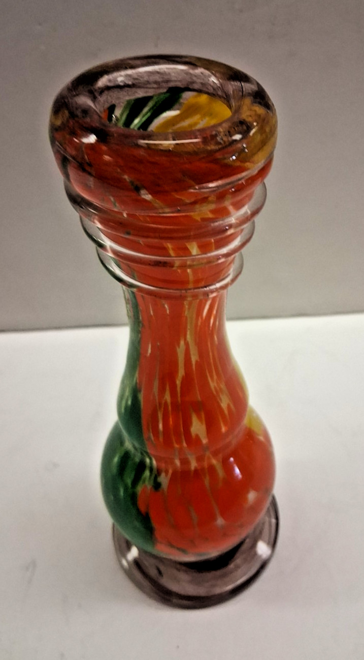 8&Prime; HEAVY SOFT GLASS WATER PIPE BONG HOOKAH BUBBLE PULL BOWL CARB RASTA NEW CO13
