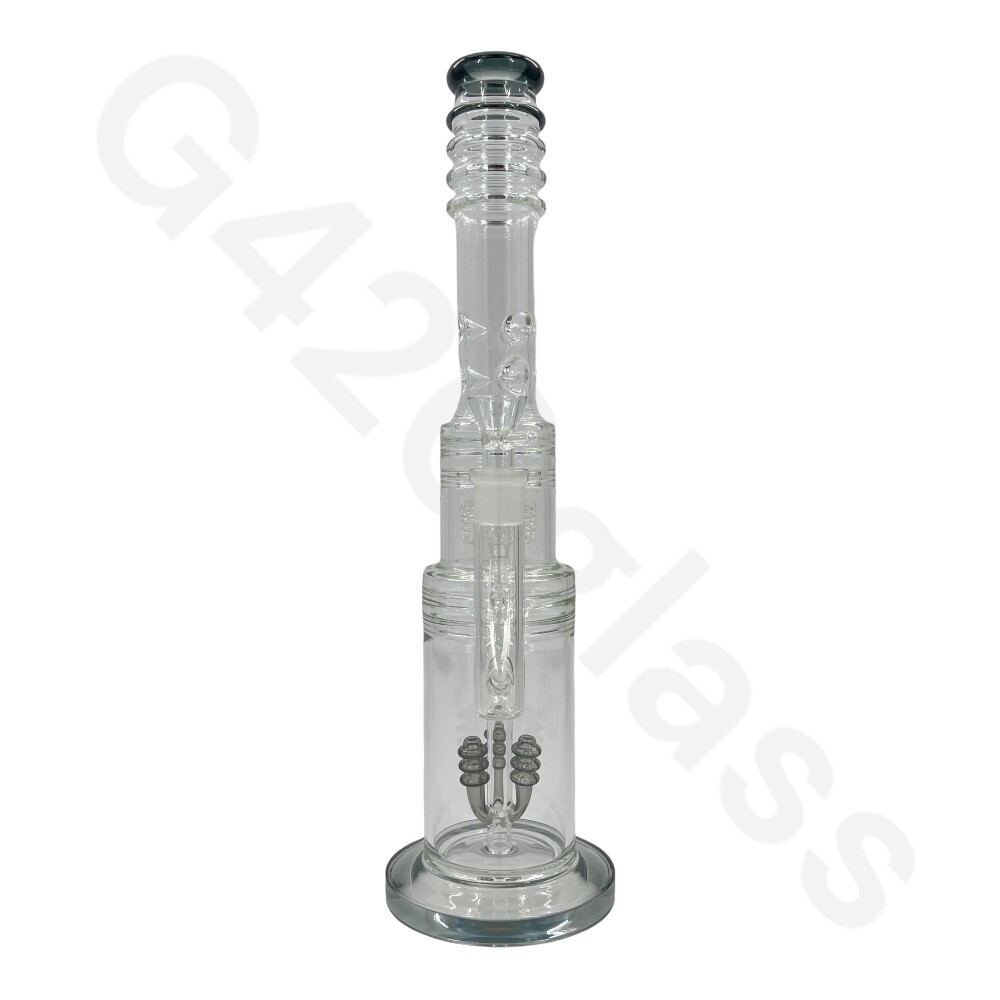 18 Inch Heavy Duty Lookah Style Glass Bong | Water Pipes Hookah Bongs