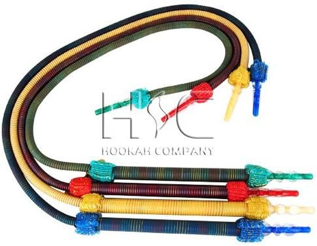 68&Prime; Khallil Maamoon Rainbow Washable Hookah Hose