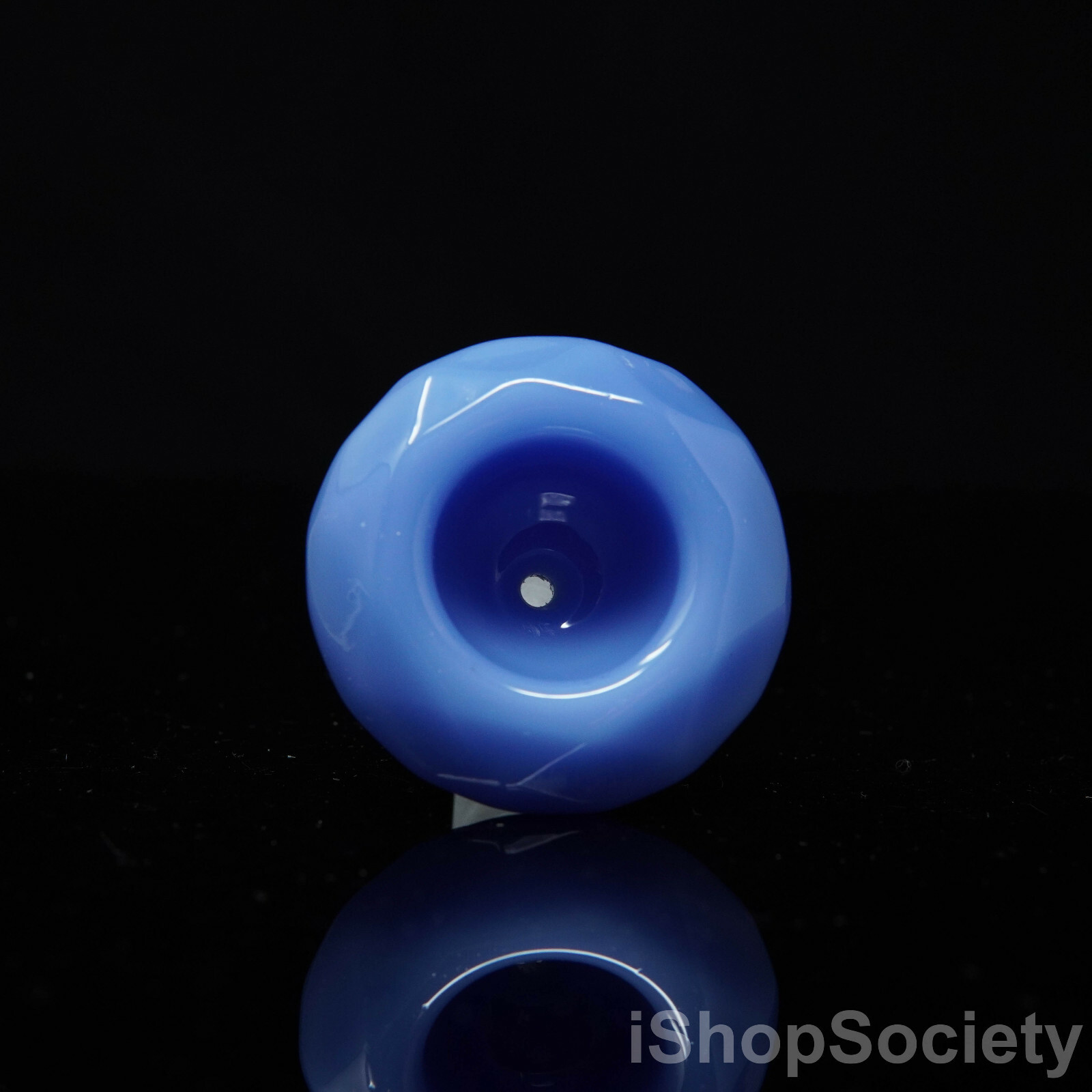 2.5&Prime; Cyan Diamond Slide Bowl 14mm Water Pipe Hookah Head Piece Thick Bowl