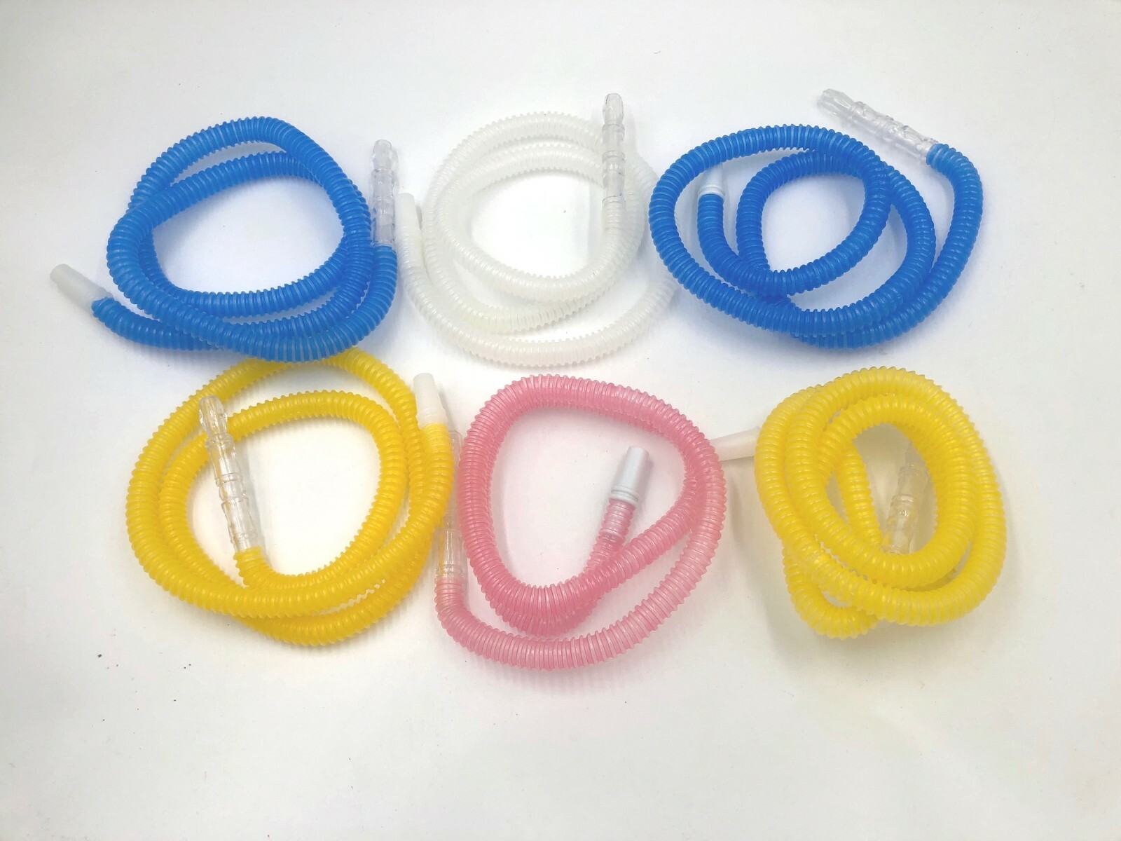 20 Ct Clear 48&Prime; Inches Disposable Hookah HOSE Washable Medical Party Colorful
