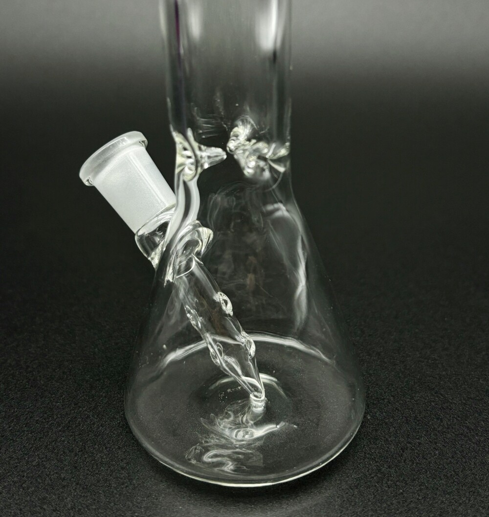 Clear 5&Prime; Inline Glass Bong Hookah Bubbler Water Pipe Smoking Percolator Beaker
