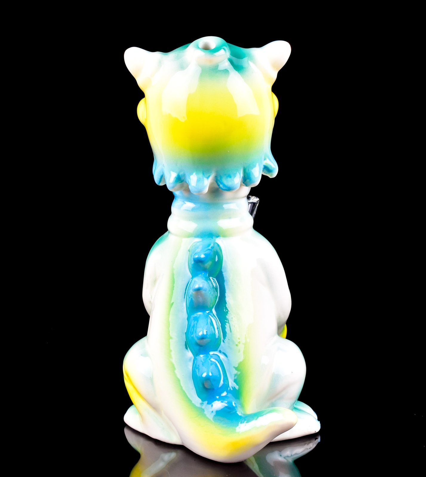 7&Prime; INCH ALIEN Eyed Bong CUTE Ceramic Water Pipe Hookah Halloween Special *USA*