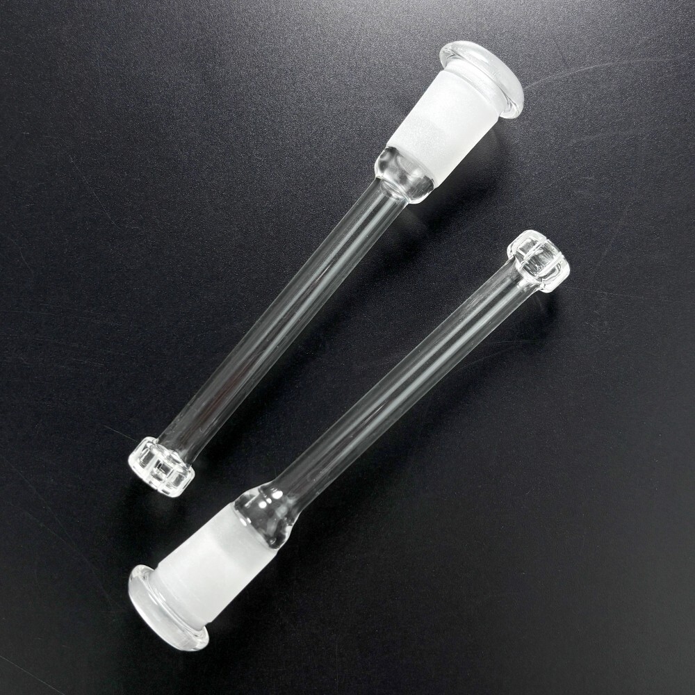 2PCS Thick 5.1in Glass Downstem Diffuser Showerhead Filter Adapter Glass Bong