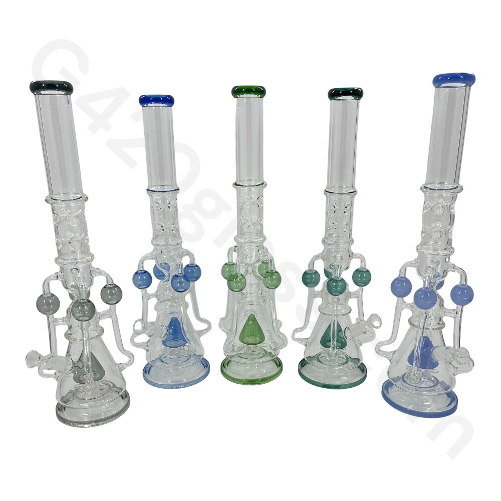 21 Inch heavy duty Lookah style Glass Bong | Water Pipes Hookah Bongs