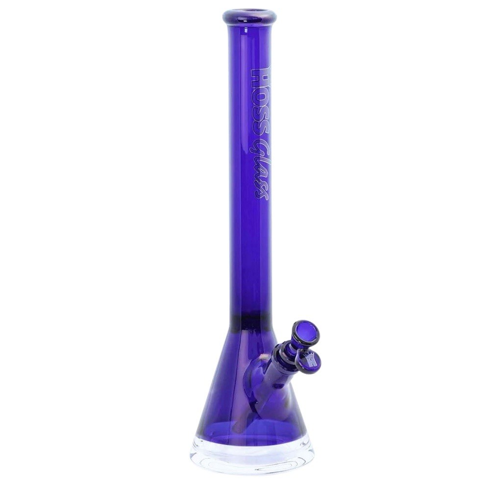 18&Prime; Hoss Glass® – Colored With Window Base – Beaker Bong – Glass Water Pipe