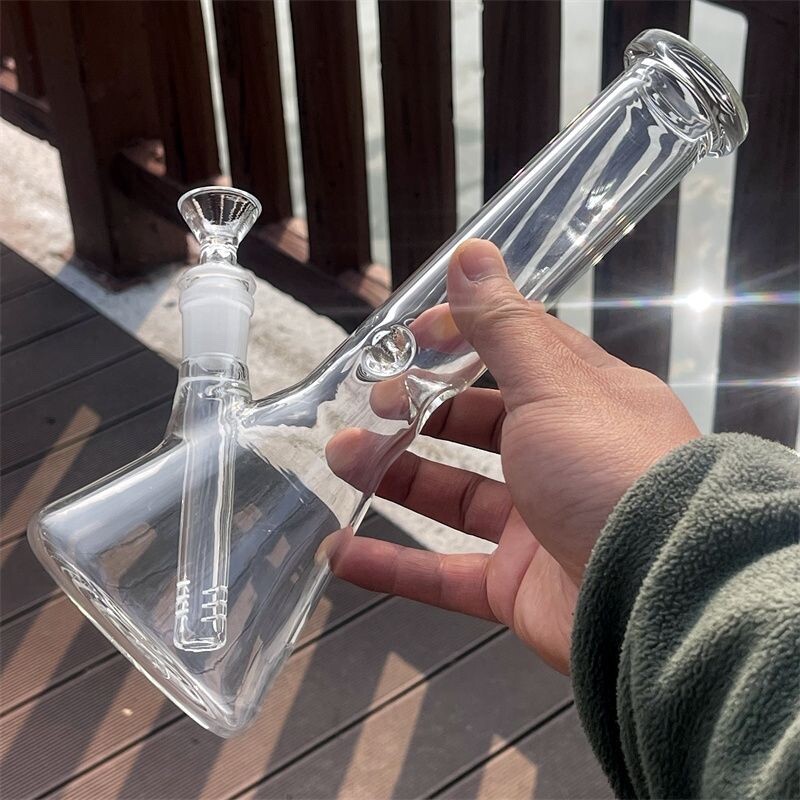 Water Pipe Glass 10&Prime; Tobacco Classic Beaker Bong w/ Ice Catcher