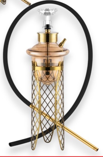 Black Crystal Cosmo Hookah Golden desert hookah