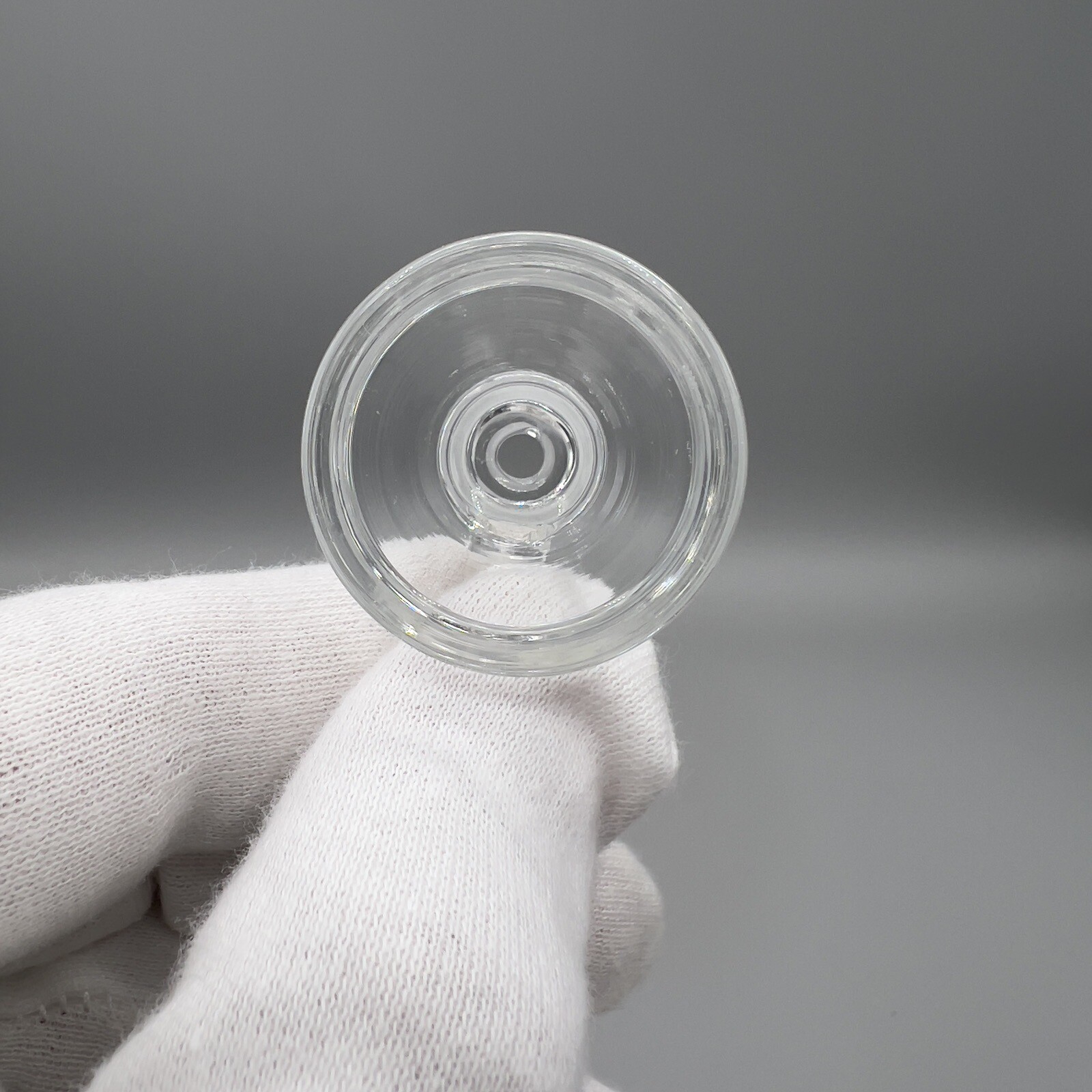 18mm Glass Slide Water Pipe Bong Funnel Bowl Hookah Head Male Piece – Clear