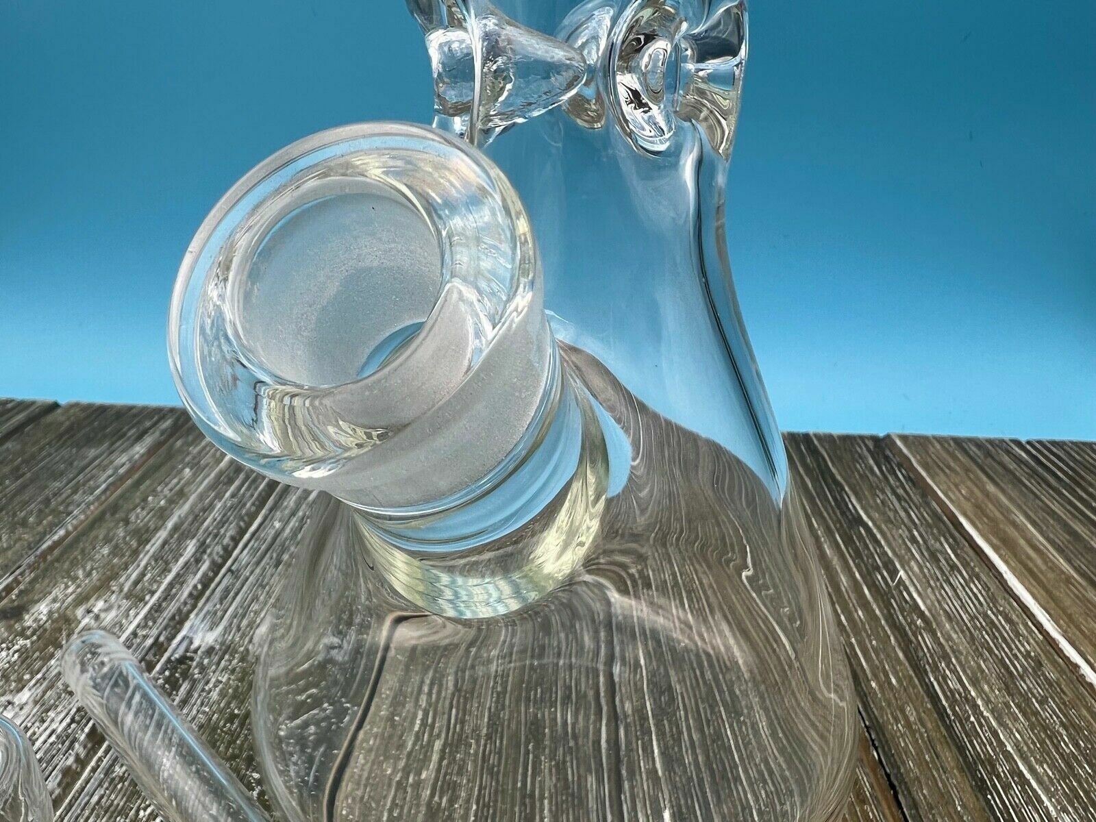 10&Prime; Glass Water Pipe Bong Hookah 9MM Thick Beaker Free Shipping