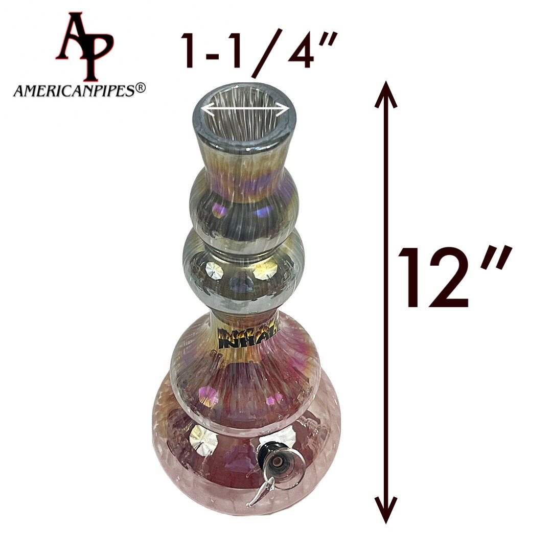 12” Water Pipe/ Heavy Soft glass Pipes By INHALE & AmericanPipes