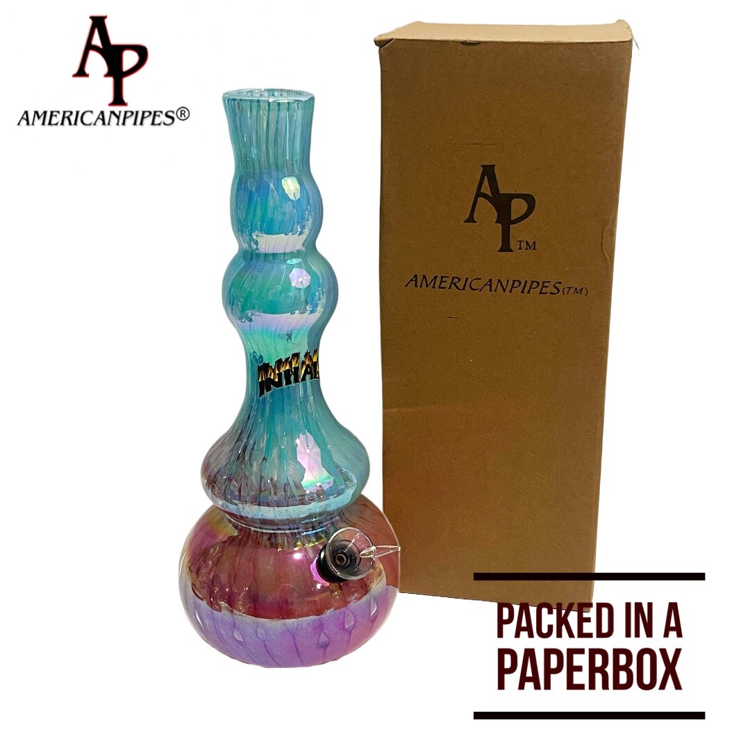 12” Water Pipe/ Heavy Soft glass Pipes By INHALE & AmericanPipes