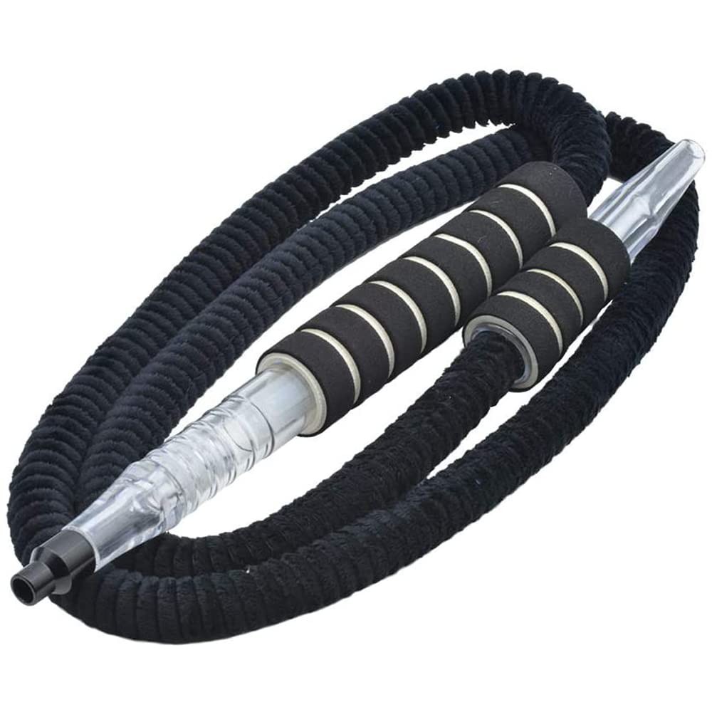 Hookah Hose Shisha Washable Plush Pipe 6ft with Mini Ice Bag Detachable Mouth…