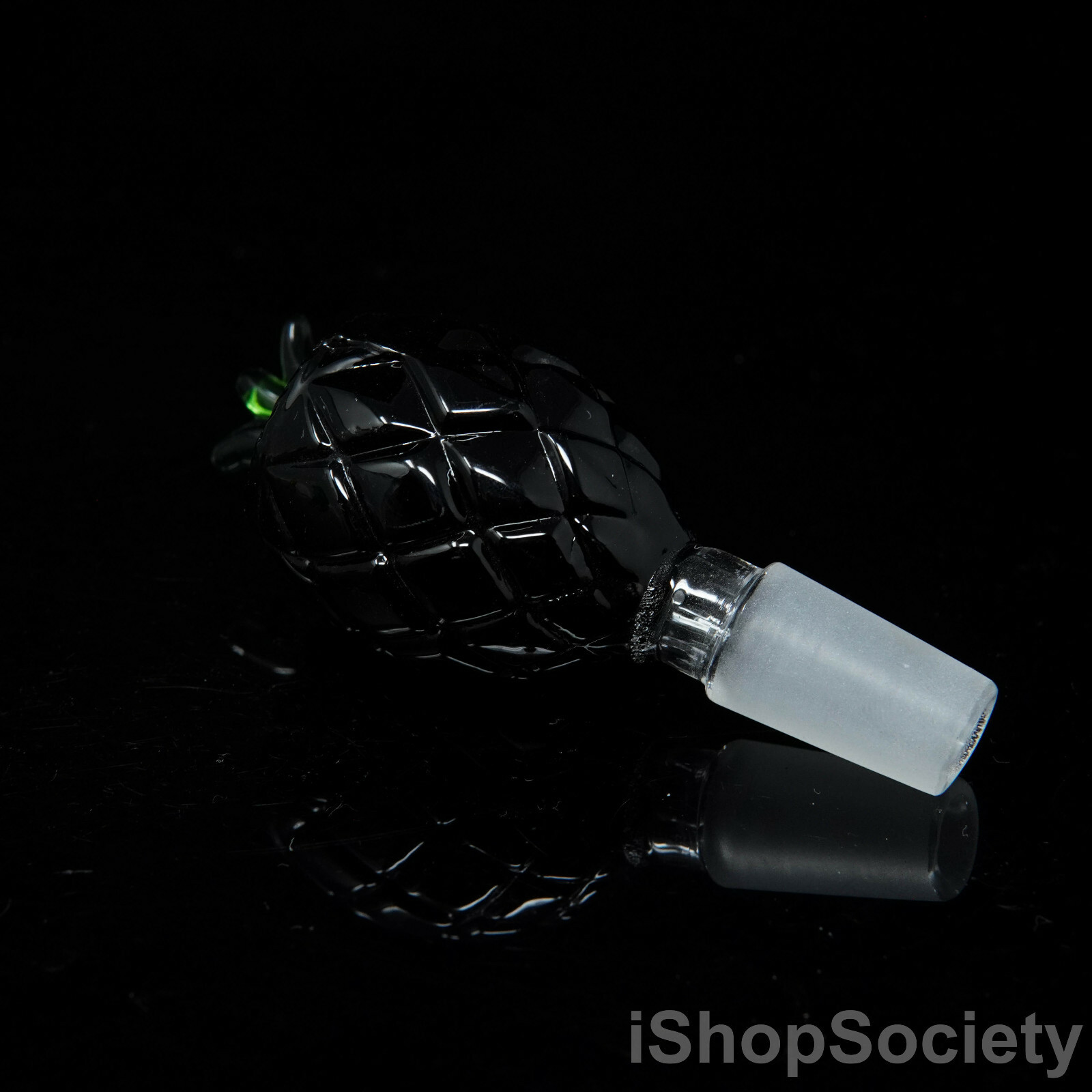 3&Prime; Pineapple Slide Bowl 14mm Water Pipe Hookah Head Piece Thick Bowl BK