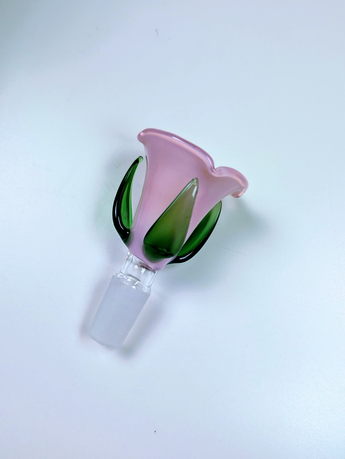 3.5&Prime; Cute Pink Rose Bowl Premium Quality 14mm Bowl Slide Bong Water Pipe
