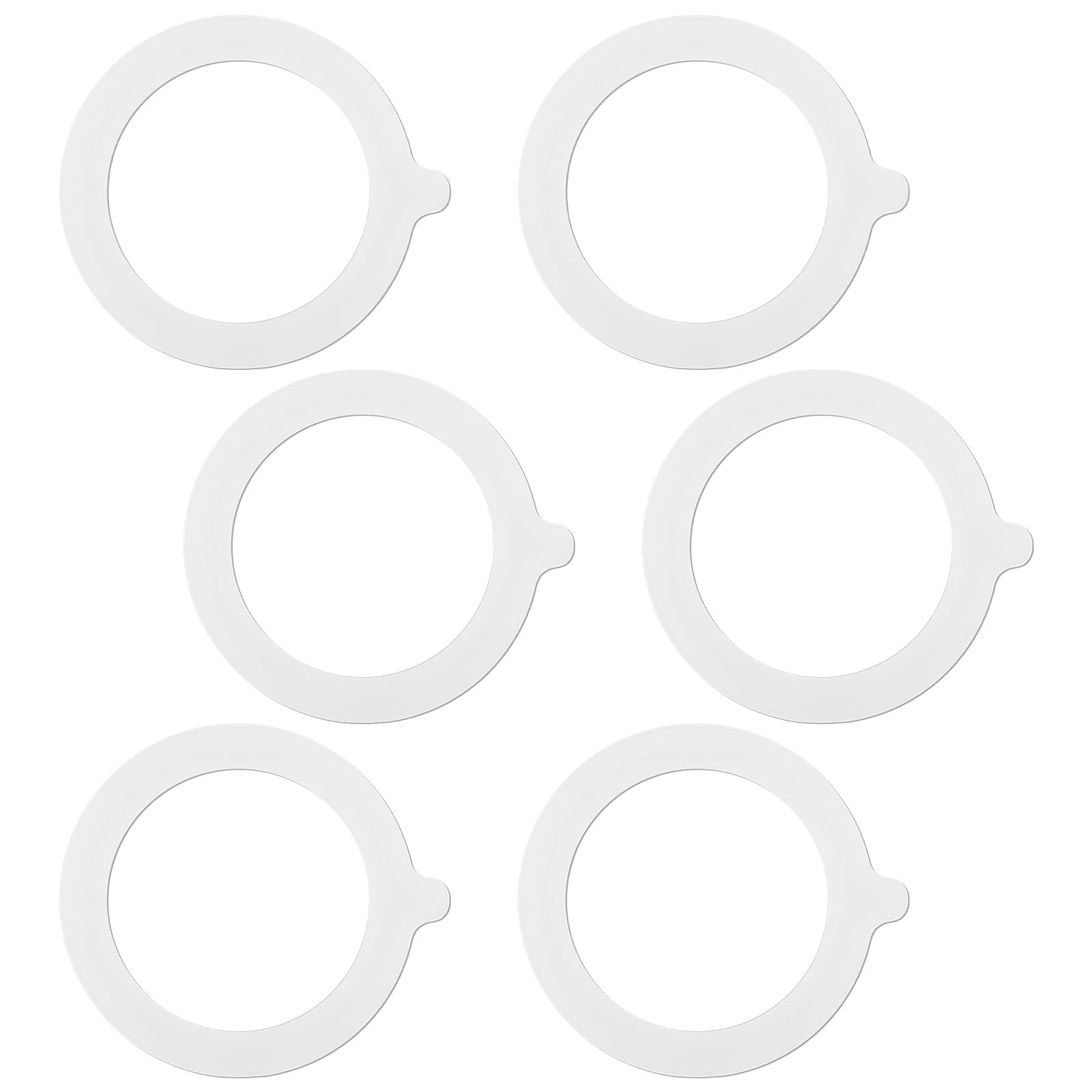Molain 6Pcs Rubber Seals Rings for Glass Jars, Airtight Silicone Replacement …