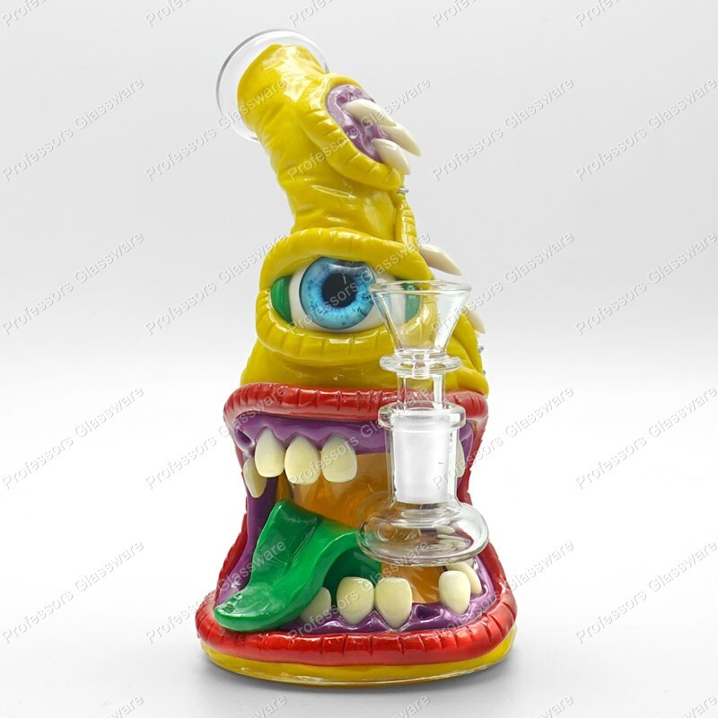 8&Prime; Spiked Monster Eye MULTIPLE COLORS Bong Thick High Quality Glass Percolator