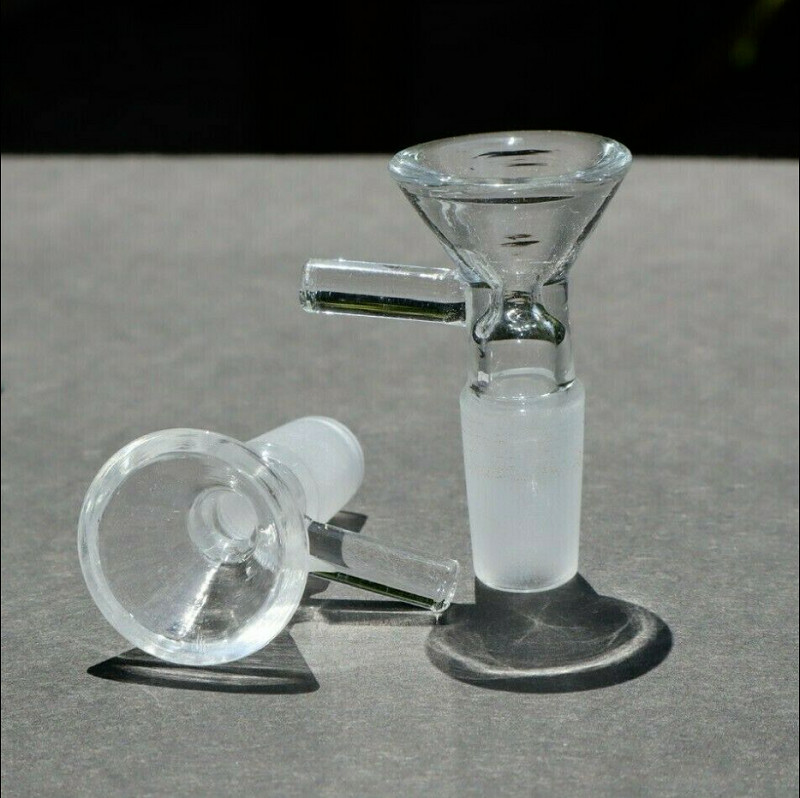 10X 14mm Male Glass Bowl For Water Pipe Hookah Bong Replacement Head
